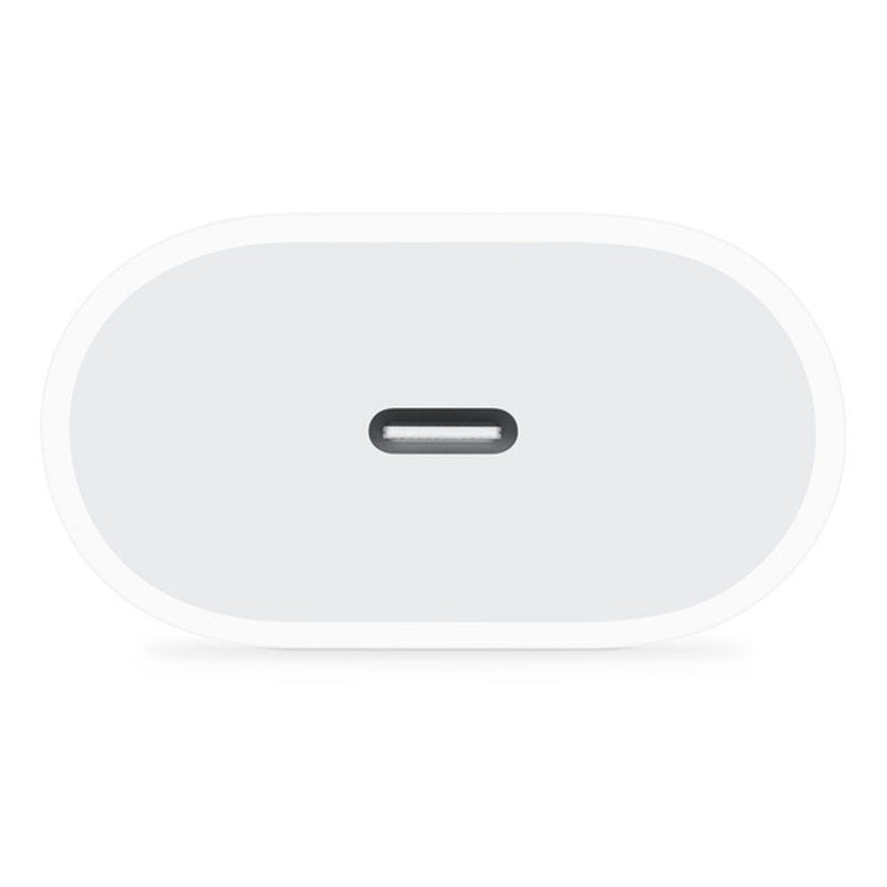 Carregador Apple Type-C 20W, Adaptador de Energia Rápido, Branco