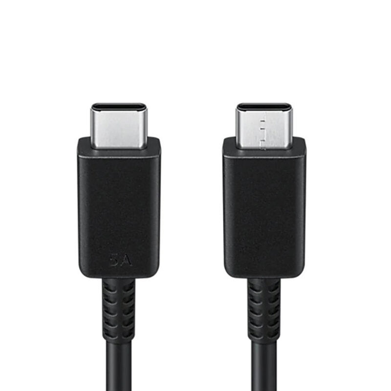 Cabo de Dados USB-C para USB-C 5A 1m, Super Carregamento Rápido, Preto