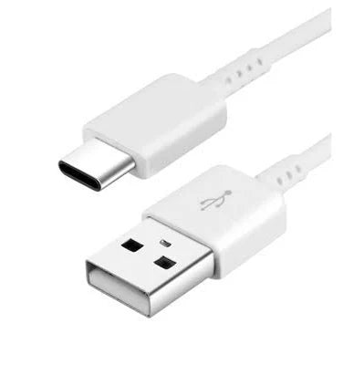 Cabo USB para Type-C 3A 1.2m – Carregamento Rápido, Branco