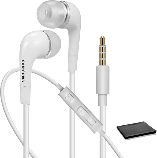 Fone de Ouvido com Fio 3.5mm com Microfone , In-Ear 1.2m Branco
