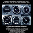 Car Holder Compatible with Round Air Outlets, 4.8-7.0 Inch Phone