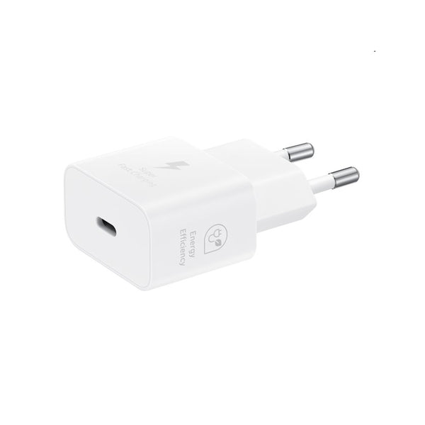 Carregador Rápido Type-C 25W 3A , Priza USB-C Turbo, Branco
