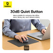 Baseus F02 Ergonomic Dual-Mode Wireless Mouse | Bluetooth 5.2 and 2.4Ghz Connectivity, Silent Buttons, 5 DPI Modes - Black