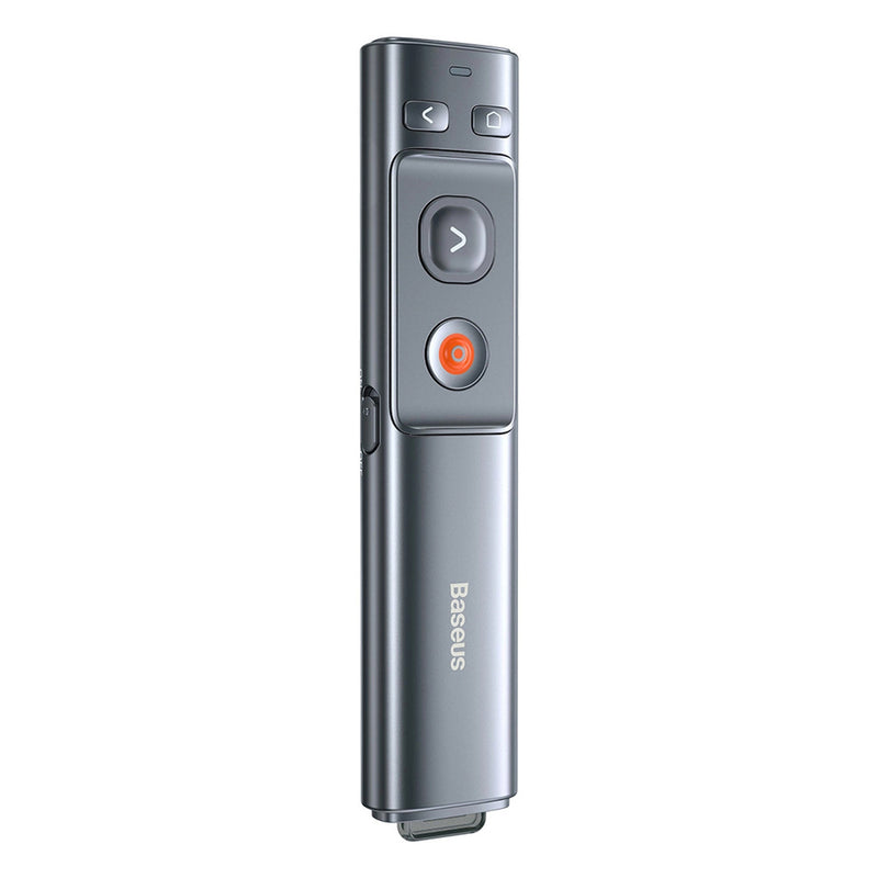 Baseus Orange Dot Wireless Presentation Laser Pointer - Gray (with battery)