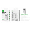 Banco de energia 5400 mAh 5 V 2 A con 4 cables ABS + PC - blanco - MX0137 BL