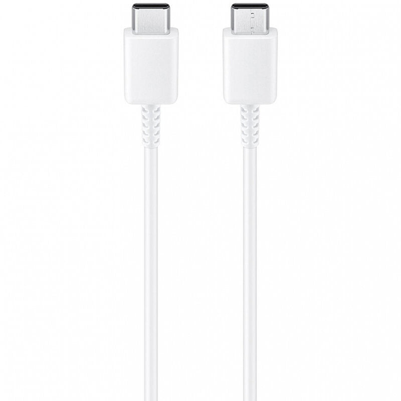Cabo USB-C para USB-C 3A 1m, Carregamento Rápido e Transferência de Dados, Branco