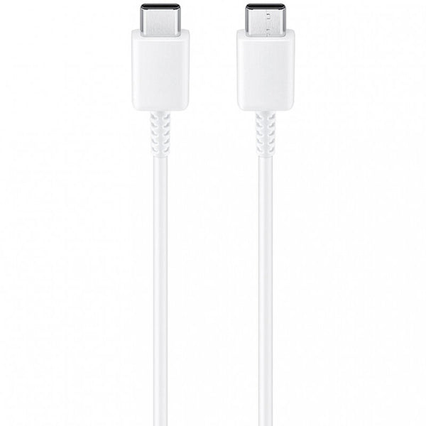 Cabo USB-C para USB-C 3A 1m, Carregamento Rápido e Transferência de Dados, Branco