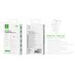 Banco de energia 2 en 1 y carga inalambrica 10000 mAh 22,5 W, carga inalambrica 15 W blanco - MX0133 BL
